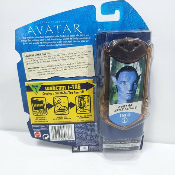 James Cameron’s AVATAR movie Jake Sully 4" Figure Webcam i-tag Mattel Toys 2009 - Picture 3 of 4